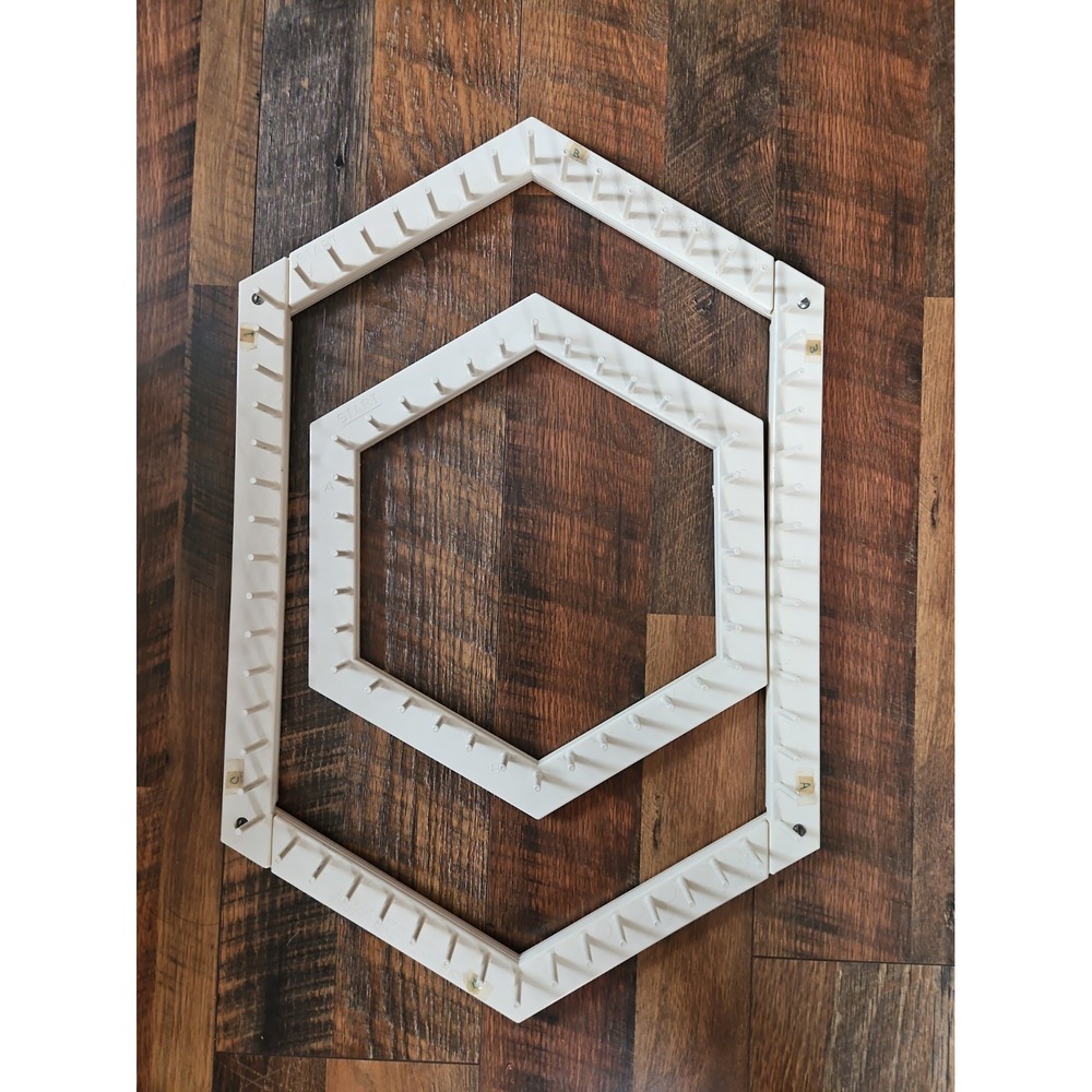 2 Love and money looms,placemat hexagon looms